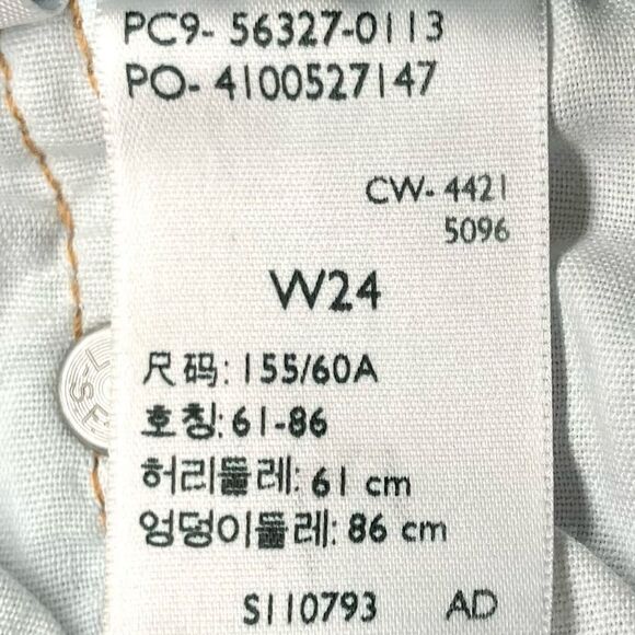 Levi’s 501 Original Fit High Rise Cutoffs in Light Blue Wash Women’s 24 - Picture 8 of 9